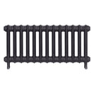 Emmeline I - Black Iron Cast Iron Column Radiator H407mm x W895mm 1 Column - Wall Hung