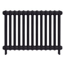 Emmeline I - Black Iron Cast Iron Column Radiator H607mm x W895mm 1 Column - Wall Hung