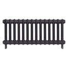 Emmeline I - Black Iron Cast Iron Column Radiator H407mm x W961mm 1 Column - Wall Hung