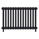 Emmeline I - Black Iron Cast Iron Column Radiator H607mm x W961mm 1 Column - Wall Hung