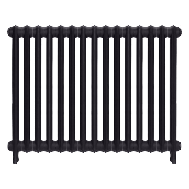 Emmeline I - Black Iron Cast Iron Column Radiator H807mm x W1028mm 1 Column - Wall Hung