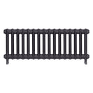 Emmeline I - Black Iron Cast Iron Column Radiator H407mm x W1094mm 1 Column - Wall Hung