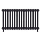 Emmeline I - Black Iron Cast Iron Column Radiator H607mm x W1094mm 1 Column - Wall Hung