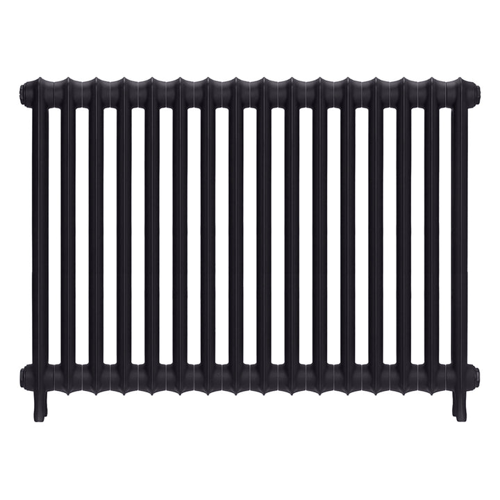 Emmeline I - Black Iron Cast Iron Column Radiator H807mm x W1094mm 1 Column - Wall Hung