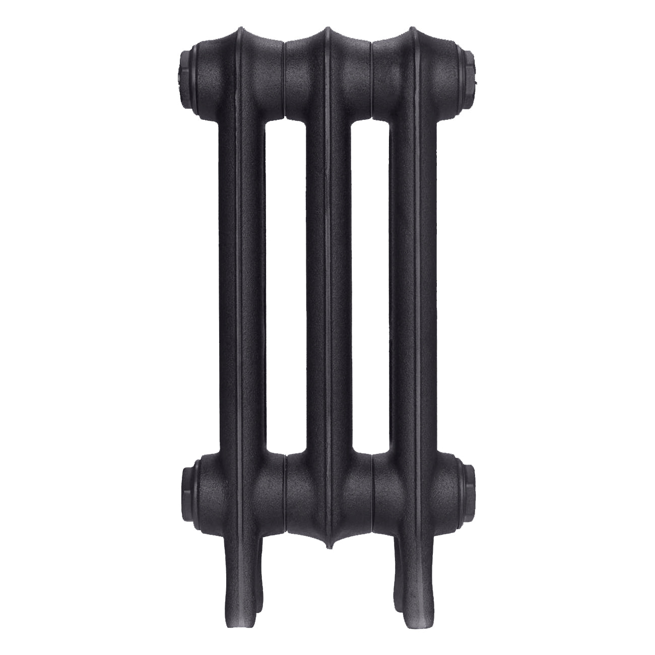 Emmeline I - Black Iron Cast Iron Column Radiator H407mm x W230mm 1 Column - Wall Hung