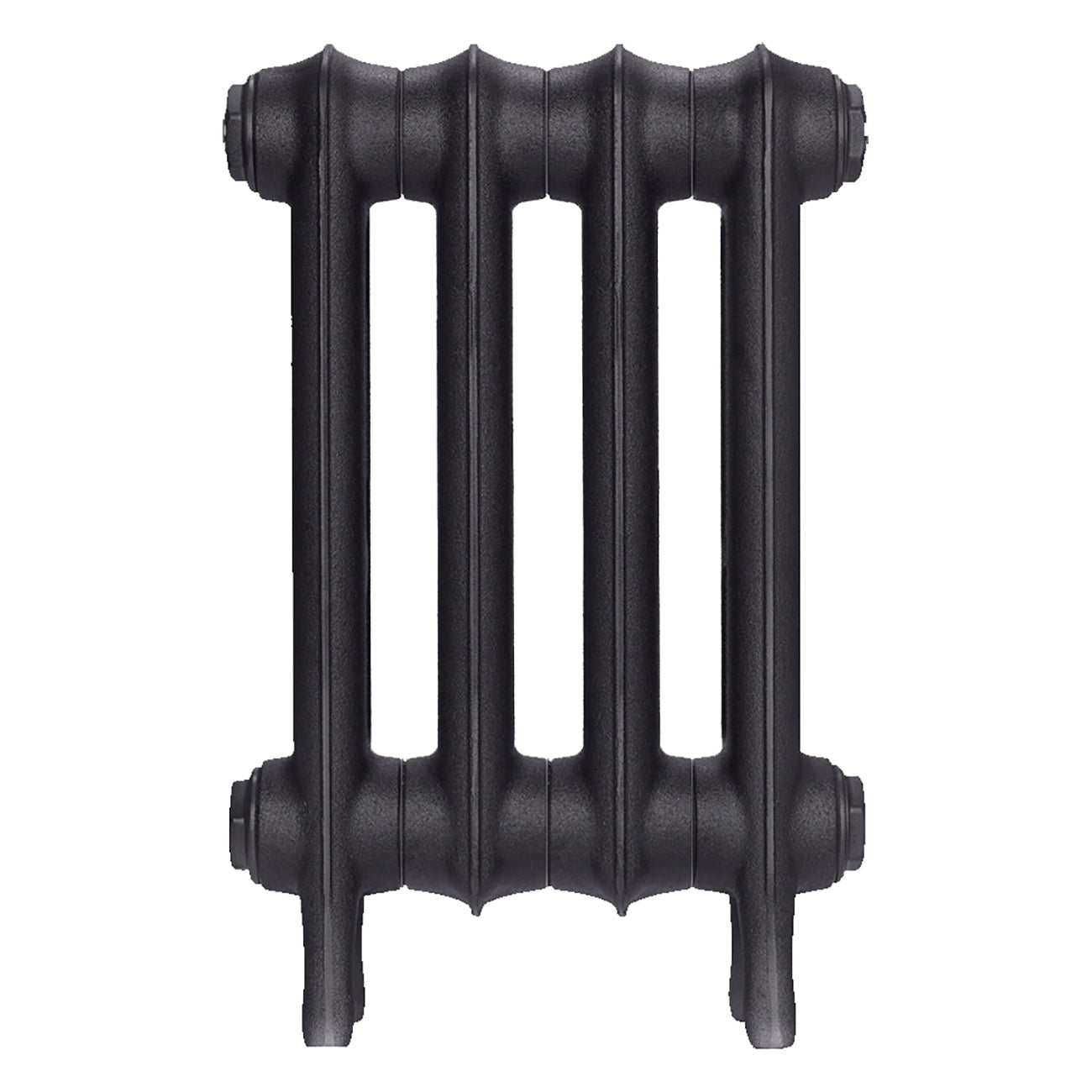 Emmeline I - Black Iron Cast Iron Column Radiator H407mm x W296mm 1 Column - Wall Hung