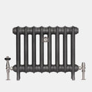 Emmeline I - Chalk White Cast Iron Column Radiator H465mm x W363mm 1 Column - Floor Standing