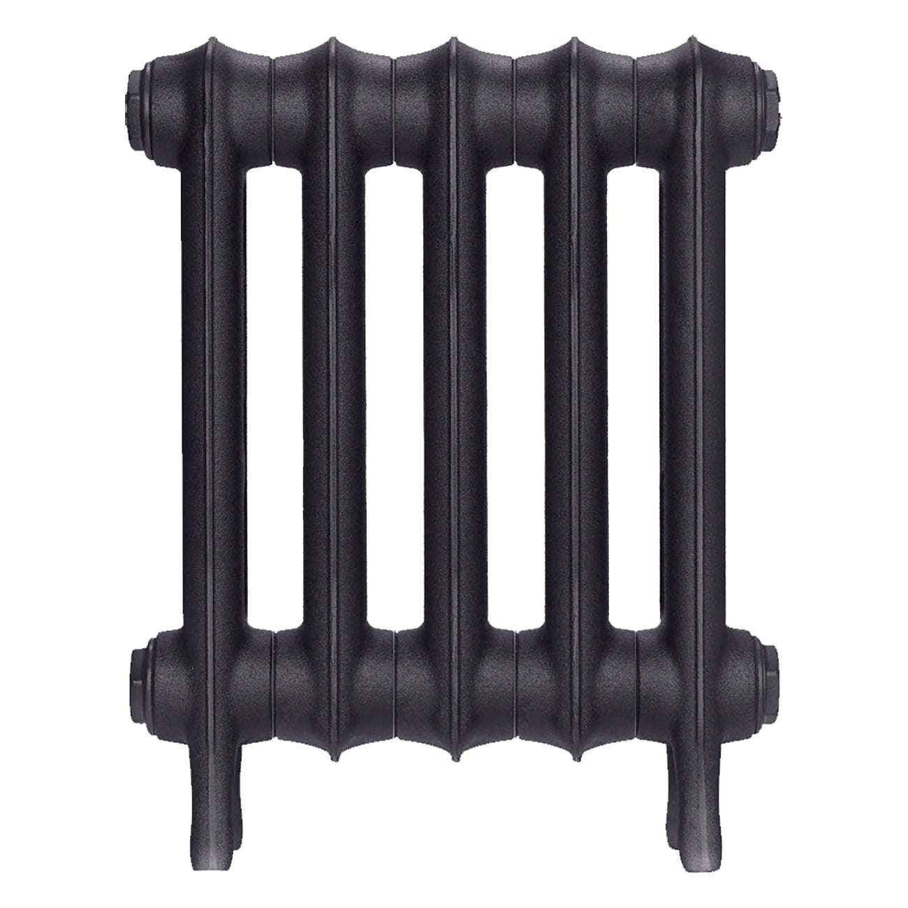 Emmeline I - Black Iron Cast Iron Column Radiator H407mm x W363mm 1 Column - Wall Hung