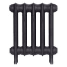 Emmeline I - Black Iron Cast Iron Column Radiator H407mm x W363mm 1 Column - Wall Hung