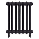 Emmeline I - Black Iron Cast Iron Column Radiator H607mm x W496mm 1 Column - Wall Hung
