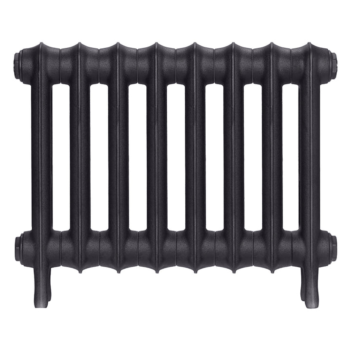 Emmeline I - Black Iron Cast Iron Column Radiator H407mm x W562mm 1 Column - Wall Hung
