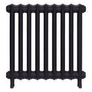 Emmeline I - Black Iron Cast Iron Column Radiator H607mm x W629mm 1 Column - Wall Hung