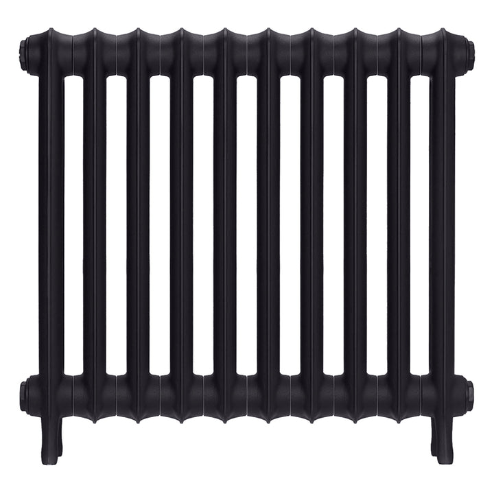 Emmeline II - Black Iron Cast Iron Column Radiator H613mm x W695mm 2 Column - Wall Hung