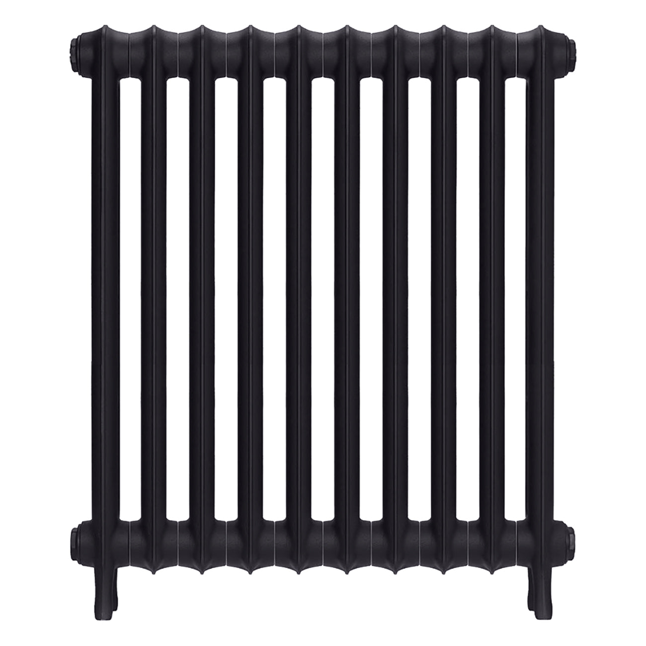 Emmeline II - Black Iron Cast Iron Column Radiator H813mm x W695mm 2 Column - Wall Hung