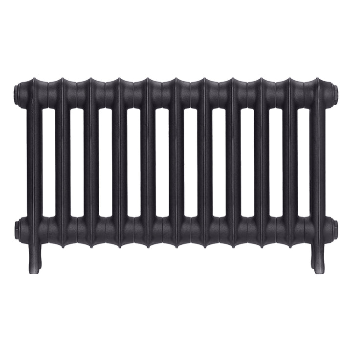 Emmeline II - Black Iron Cast Iron Column Radiator H413mm x W762mm 2 Column - Wall Hung