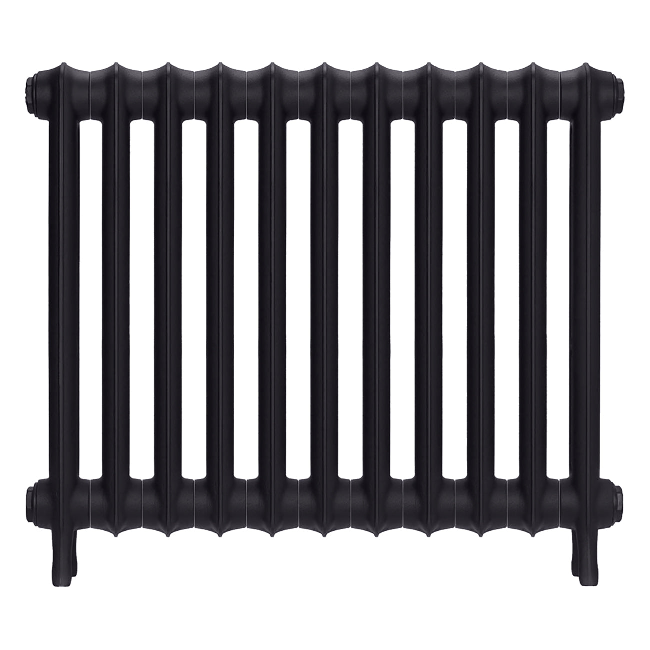Emmeline II - Black Iron Cast Iron Column Radiator H613mm x W762mm 2 Column - Wall Hung