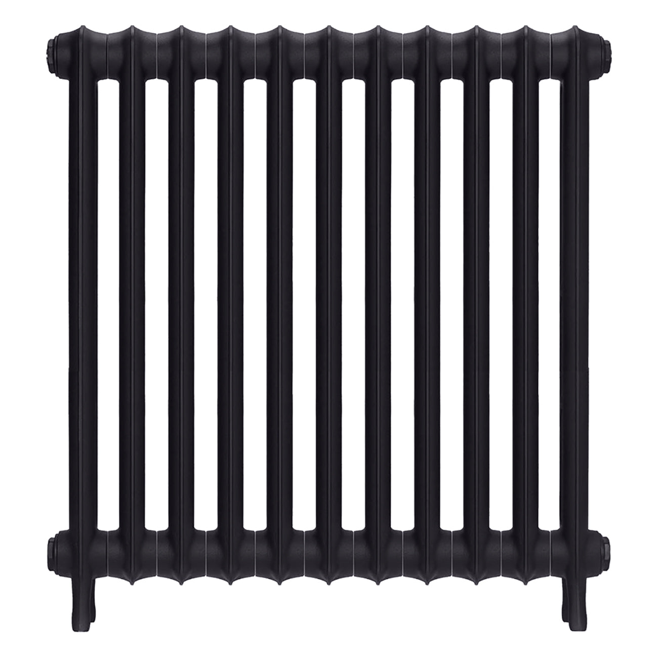 Emmeline II - Black Iron Cast Iron Column Radiator H813mm x W762mm 2 Column - Wall Hung