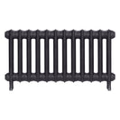 Emmeline II - Black Iron Cast Iron Column Radiator H413mm x W828mm 2 Column - Wall Hung
