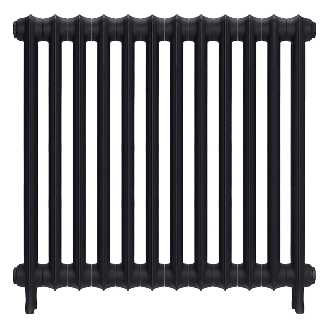 Emmeline II - Black Iron Cast Iron Column Radiator H813mm x W828mm 2 Column - Wall Hung