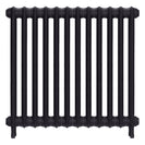 Emmeline II - Black Iron Cast Iron Column Radiator H813mm x W828mm 2 Column - Wall Hung