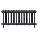 Emmeline II - Black Iron Cast Iron Column Radiator H413mm x W895mm 2 Column - Wall Hung