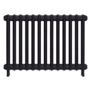 Emmeline II - Black Iron Cast Iron Column Radiator H613mm x W895mm 2 Column - Wall Hung