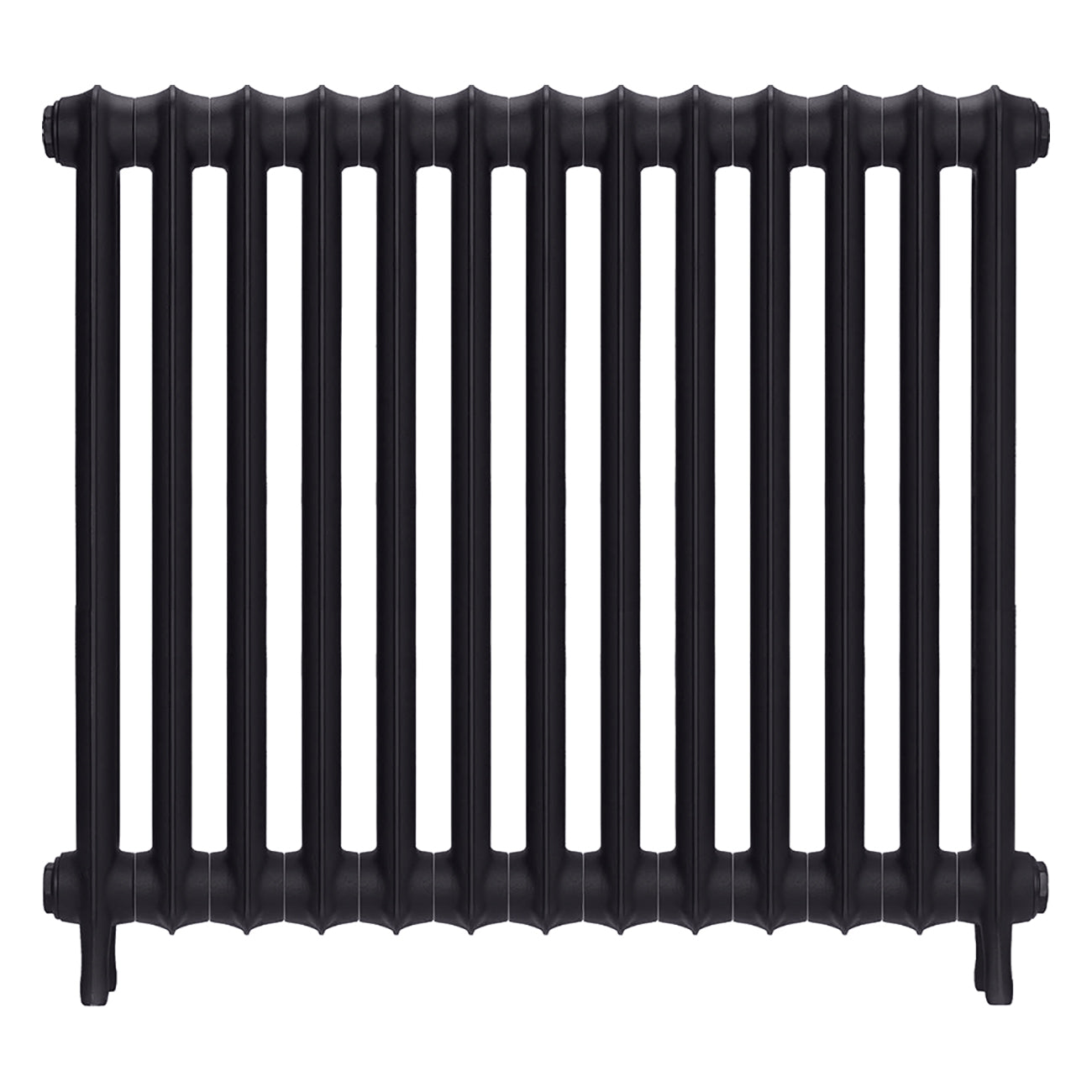 Emmeline II - Black Iron Cast Iron Column Radiator H813mm x W895mm 2 Column - Wall Hung