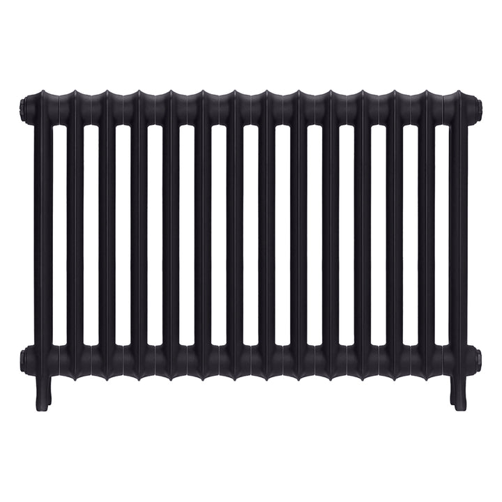 Emmeline II - Black Iron Cast Iron Column Radiator H613mm x W961mm 2 Column - Wall Hung