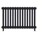 Emmeline II - Black Iron Cast Iron Column Radiator H613mm x W961mm 2 Column - Wall Hung