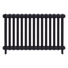 Emmeline II - Black Iron Cast Iron Column Radiator H613mm x W1028mm 2 Column - Wall Hung