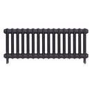 Emmeline II - Black Iron Cast Iron Column Radiator H413mm x W1094mm 2 Column - Wall Hung