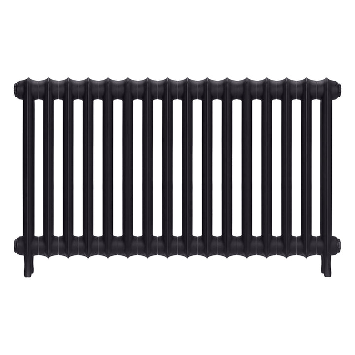 Emmeline II - Black Iron Cast Iron Column Radiator H613mm x W1094mm 2 Column - Wall Hung