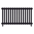 Emmeline II - Black Iron Cast Iron Column Radiator H613mm x W1094mm 2 Column - Wall Hung