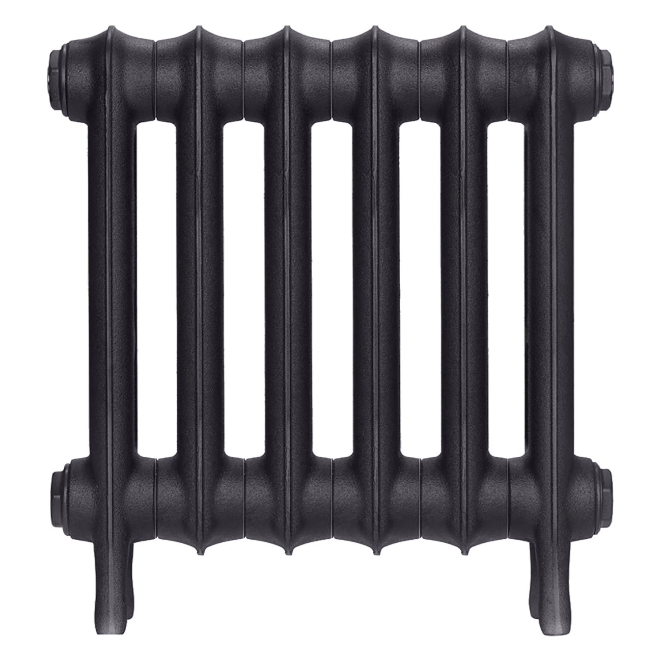 Emmeline II - Black Iron Cast Iron Column Radiator H413mm x W429mm 2 Column - Wall Hung