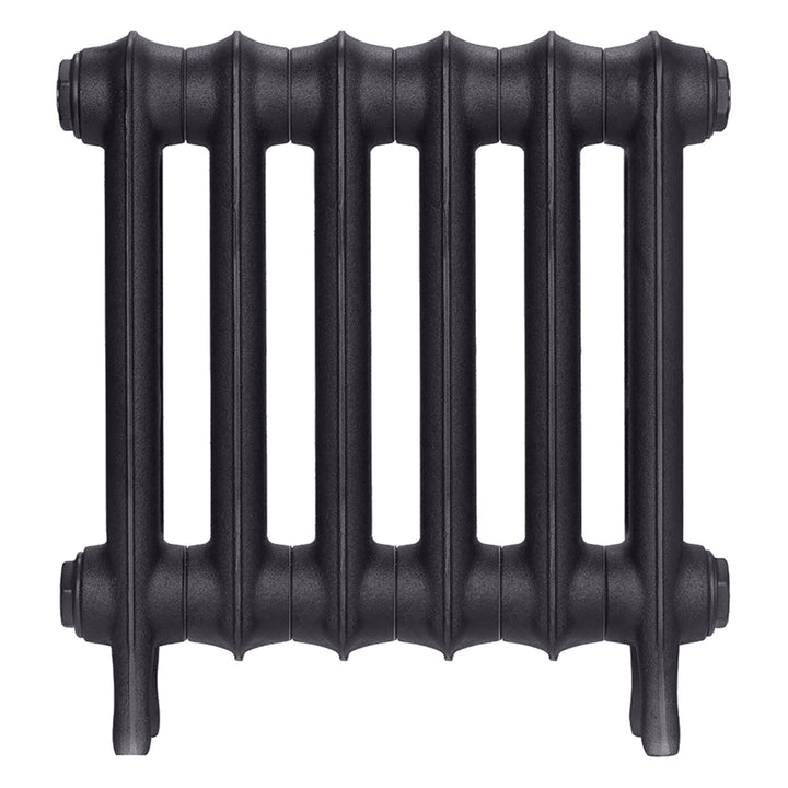 Emmeline II - Black Iron Cast Iron Column Radiator H413mm x W429mm 2 Column - Wall Hung