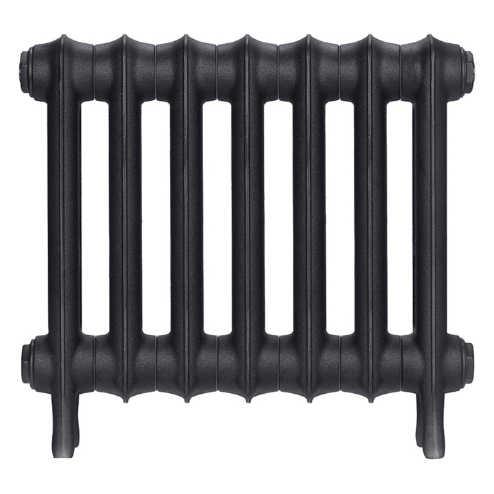 Emmeline II - Black Iron Cast Iron Column Radiator H413mm x W496mm 2 Column - Wall Hung