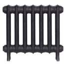 Emmeline II - Black Iron Cast Iron Column Radiator H413mm x W496mm 2 Column - Wall Hung