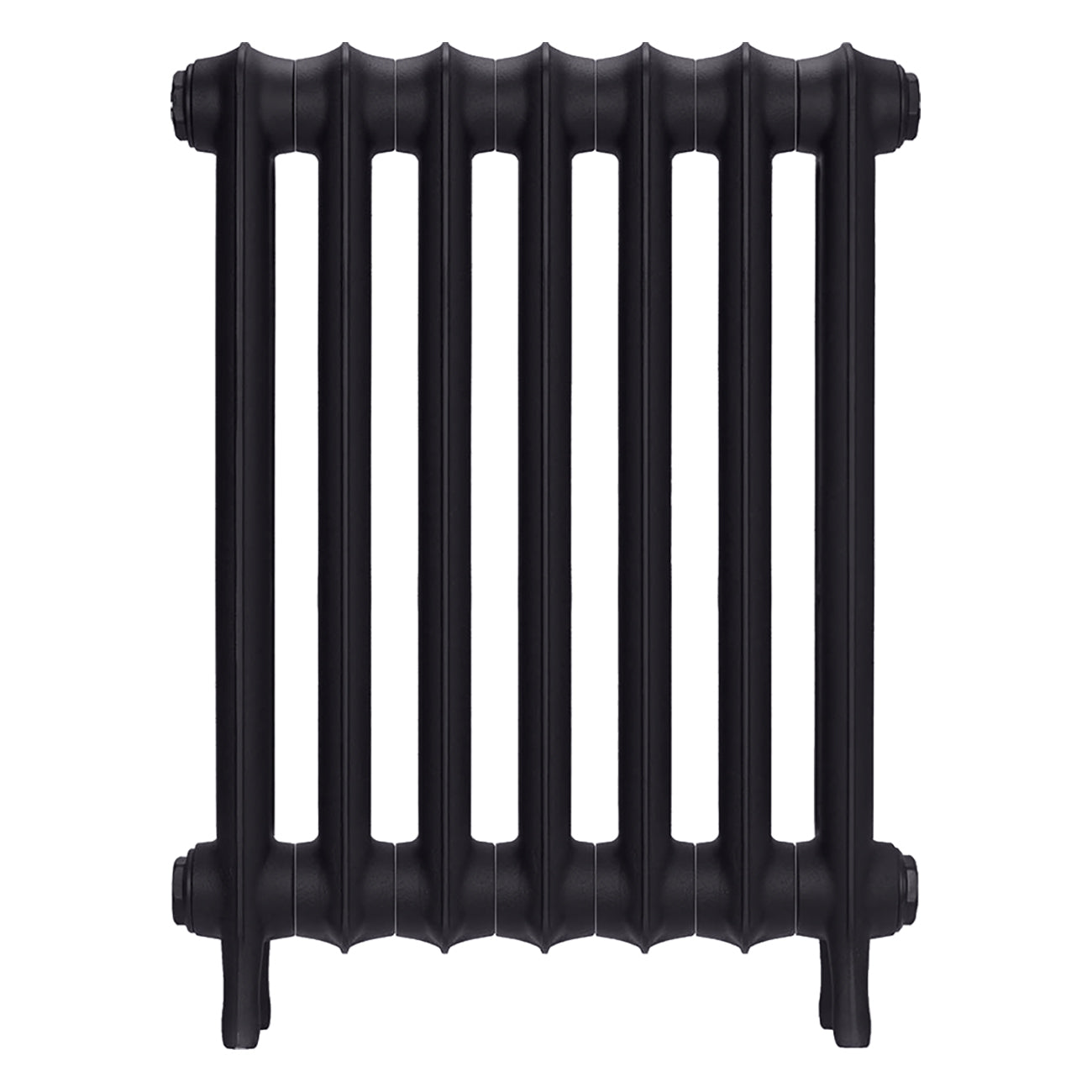 Emmeline II - Black Iron Cast Iron Column Radiator H613mm x W496mm 2 Column - Wall Hung