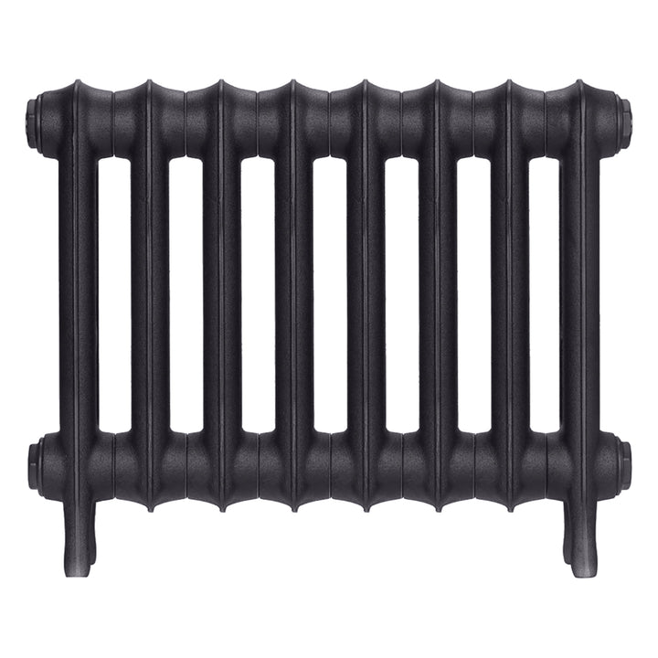 Emmeline II - Black Iron Cast Iron Column Radiator H413mm x W562mm 2 Column - Wall Hung