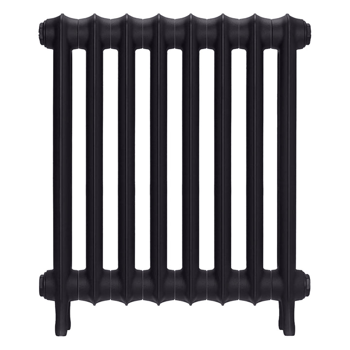 Emmeline II - Black Iron Cast Iron Column Radiator H613mm x W562mm 2 Column - Wall Hung