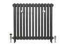 Emmeline II - Ceramic White Cast Iron Column Radiator H870mm x W629mm 2 Column - Floor Standing