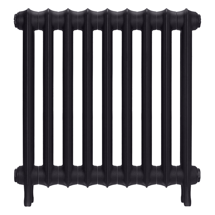 Emmeline II - Black Iron Cast Iron Column Radiator H613mm x W629mm 2 Column - Wall Hung