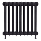 Emmeline II - Black Iron Cast Iron Column Radiator H613mm x W629mm 2 Column - Wall Hung