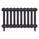Emmeline III - Black Iron Cast Iron Column Radiator H416mm x W695mm 3 Column - Wall Hung
