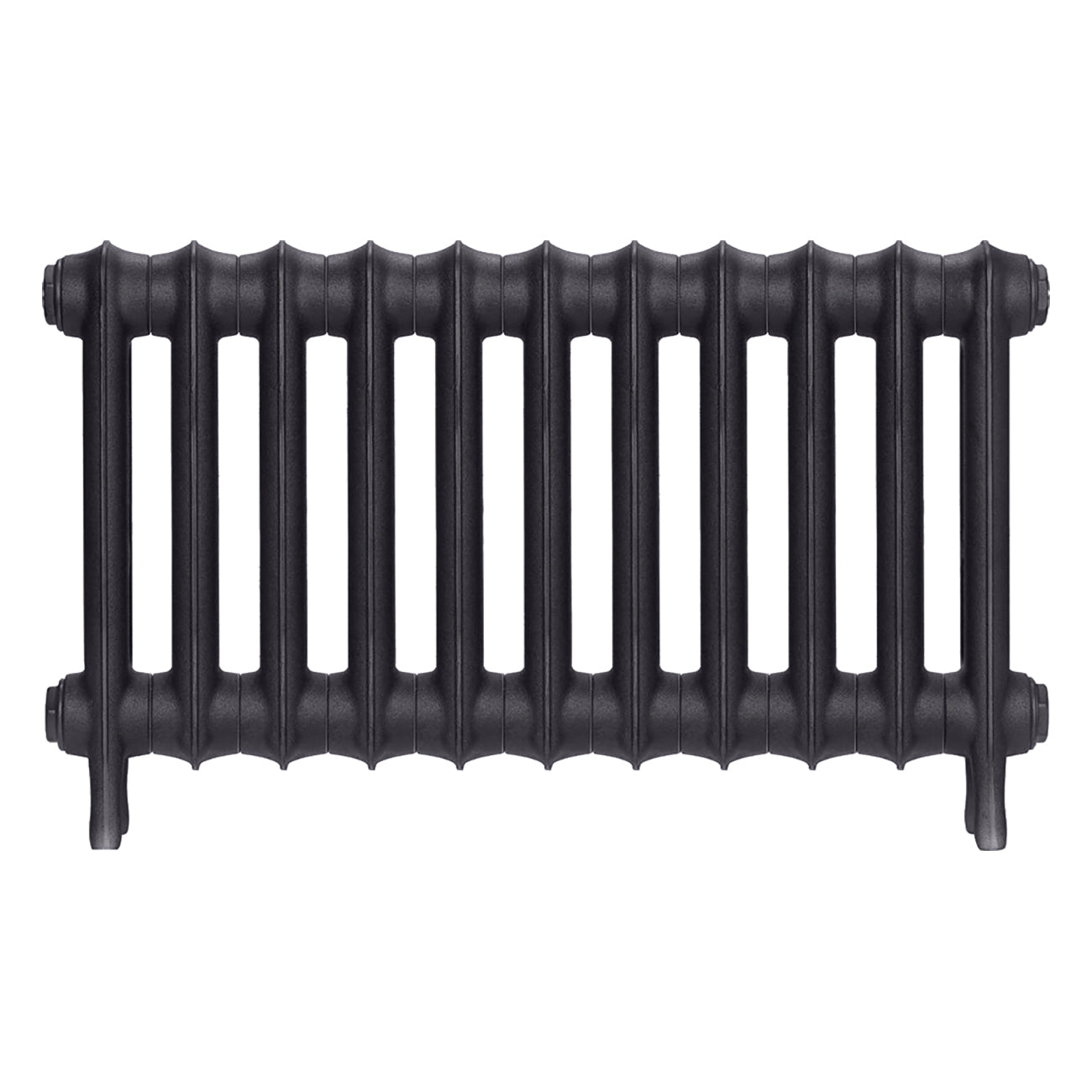 Emmeline III - Black Iron Cast Iron Column Radiator H416mm x W762mm 3 Column - Wall Hung