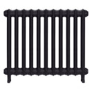 Emmeline III - Black Iron Cast Iron Column Radiator H616mm x W762mm 3 Column - Wall Hung