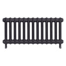 Emmeline III - Black Iron Cast Iron Column Radiator H416mm x W895mm 3 Column - Wall Hung