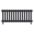 Emmeline III - Black Iron Cast Iron Column Radiator H416mm x W961mm 3 Column - Wall Hung