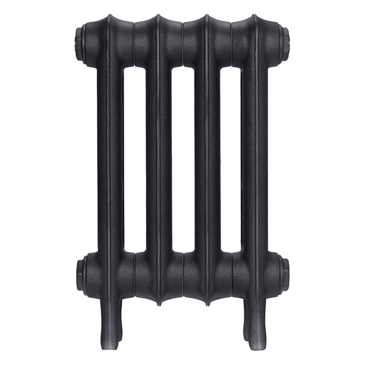 Emmeline III - Black Iron Cast Iron Column Radiator H416mm x W296mm 3 Column - Wall Hung