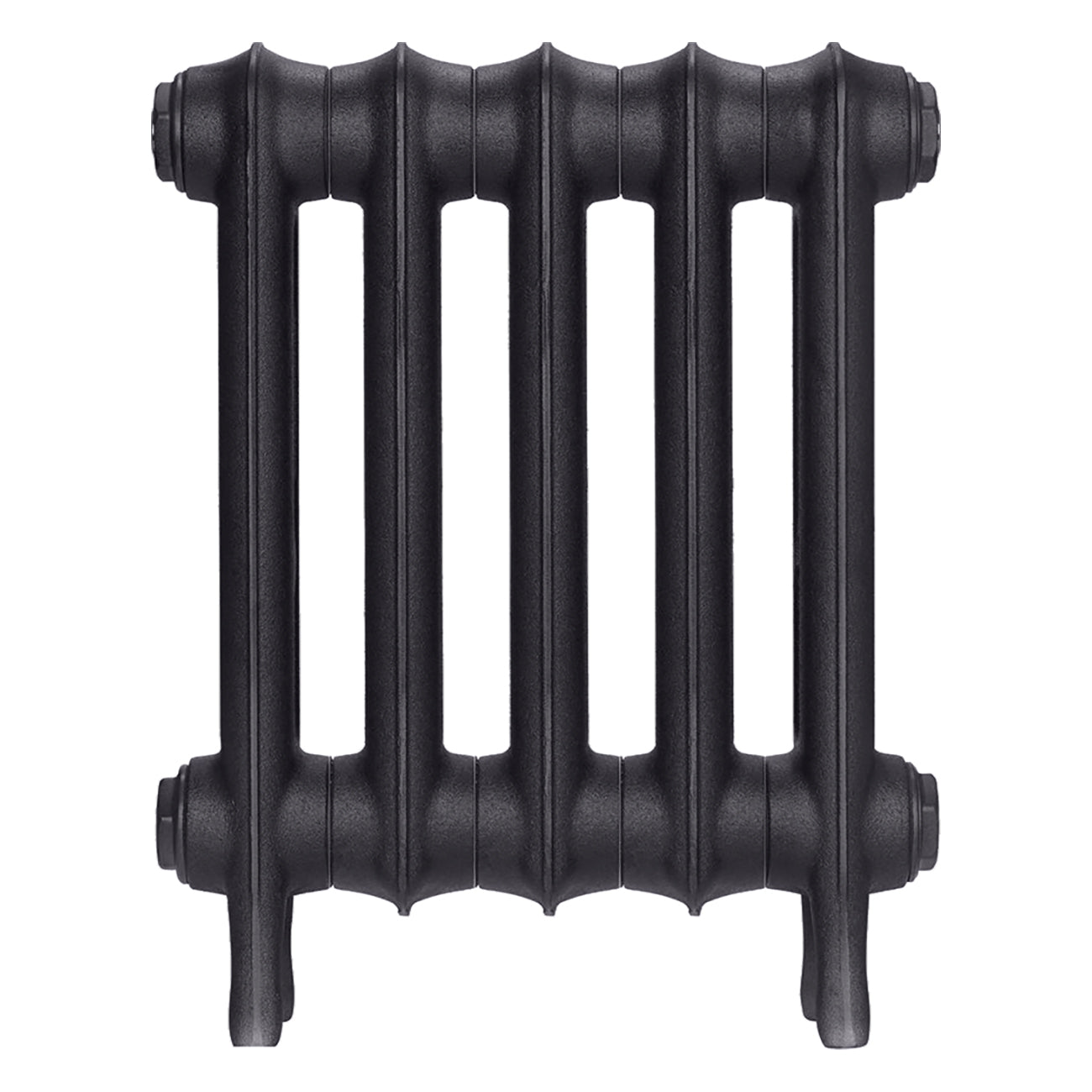 Emmeline III - Black Iron Cast Iron Column Radiator H416mm x W363mm 3 Column - Wall Hung